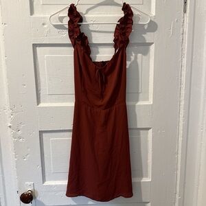 Aritzia Sunday Best Ruffle Sleeve Mini Dress